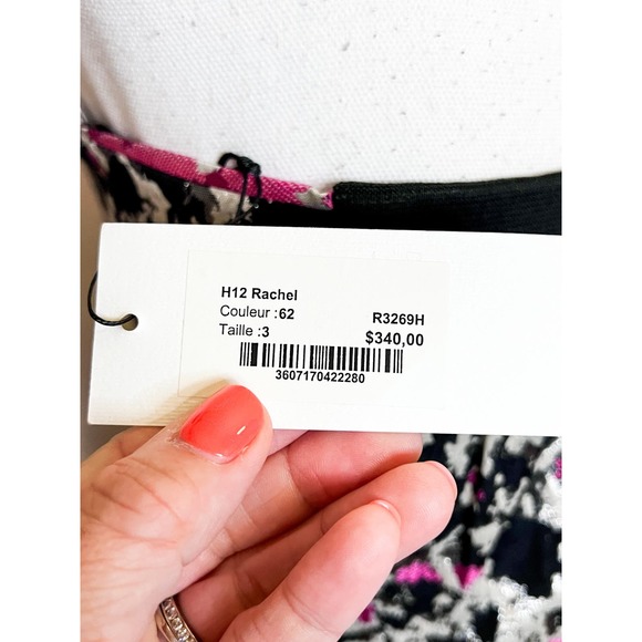 Sandro Strapless Mini Dress Size Large NWT - Picture 5 of 9